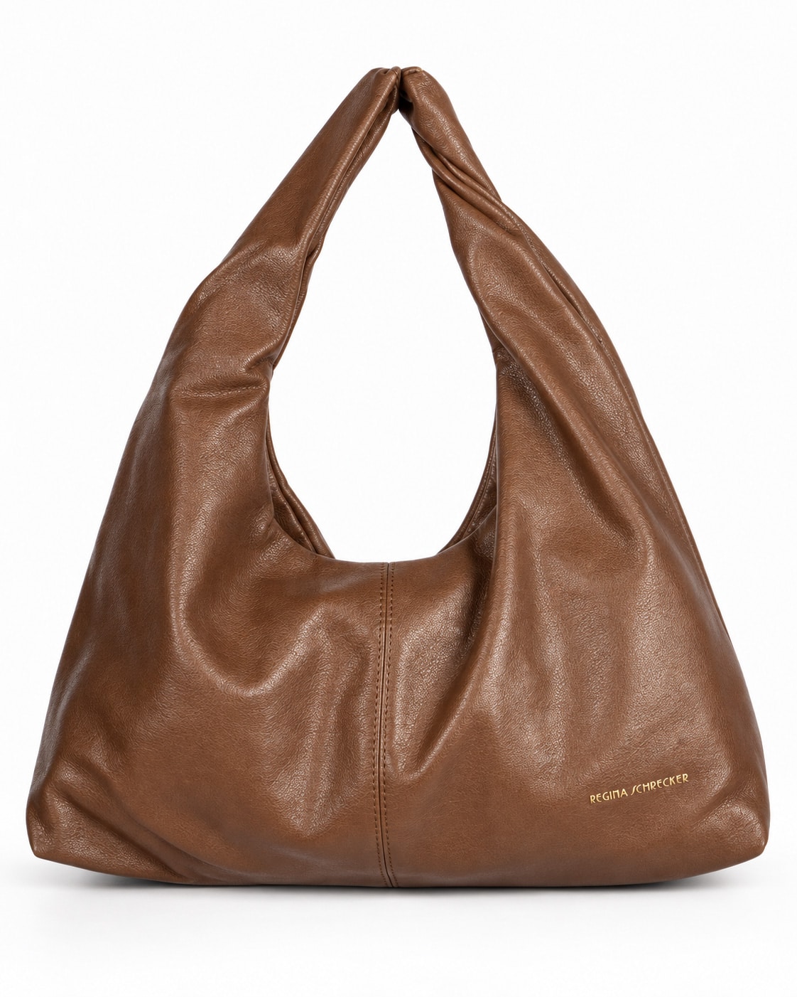 Borsa morbida in similpelle con manico